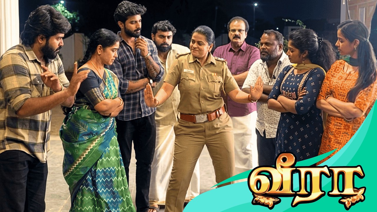 சந்திரலேகாவுடன் சேர்ந்து மரண குத்து குத்திய வீரா குடும்பத்தினர் | Veera Serial Actors Dancing | BTS