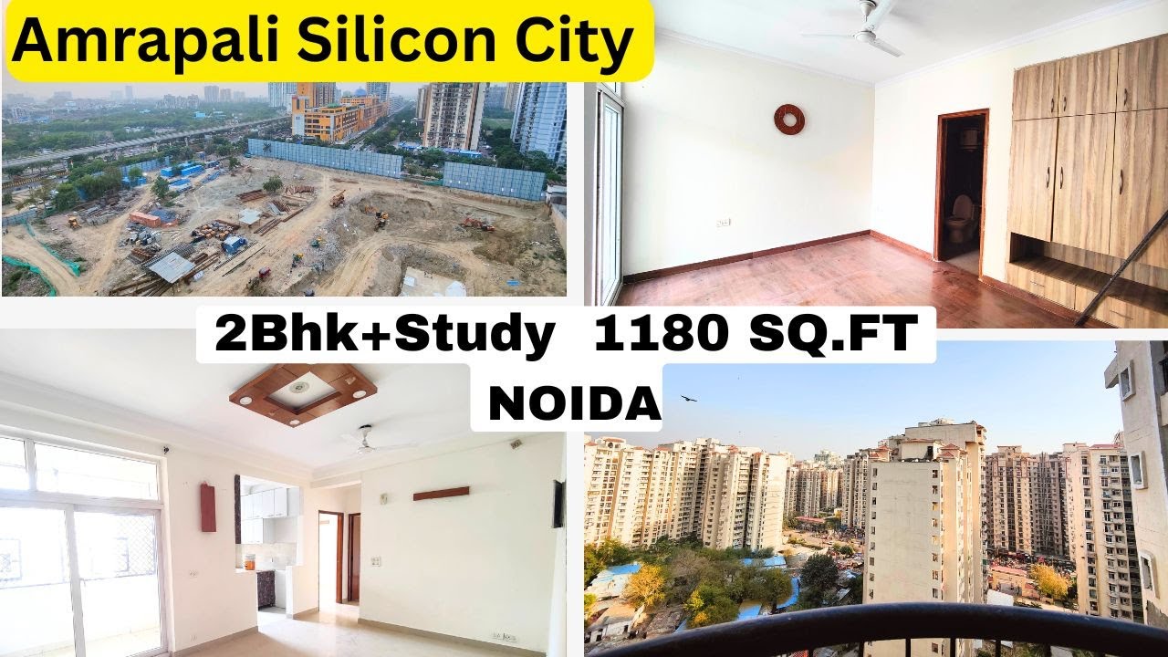 2 Bhk+Study Size 1180 SqFt  | Amrapali silicon city sector 76 Noida | Resale flat in noida |