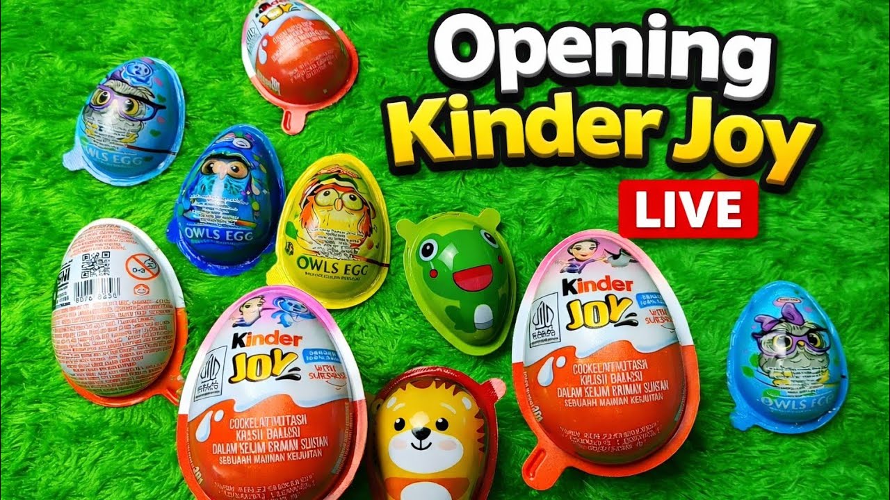 Opening Joy Eggs | Kinder Joy | Cute Suprise Toy Reveal 😍 | ASMR Video