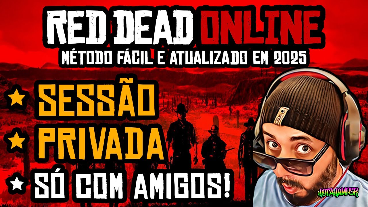 Como criar ou Jogar RED DEAD ONLINE em Sessão PRIVADA e COM AMIGOS no PC