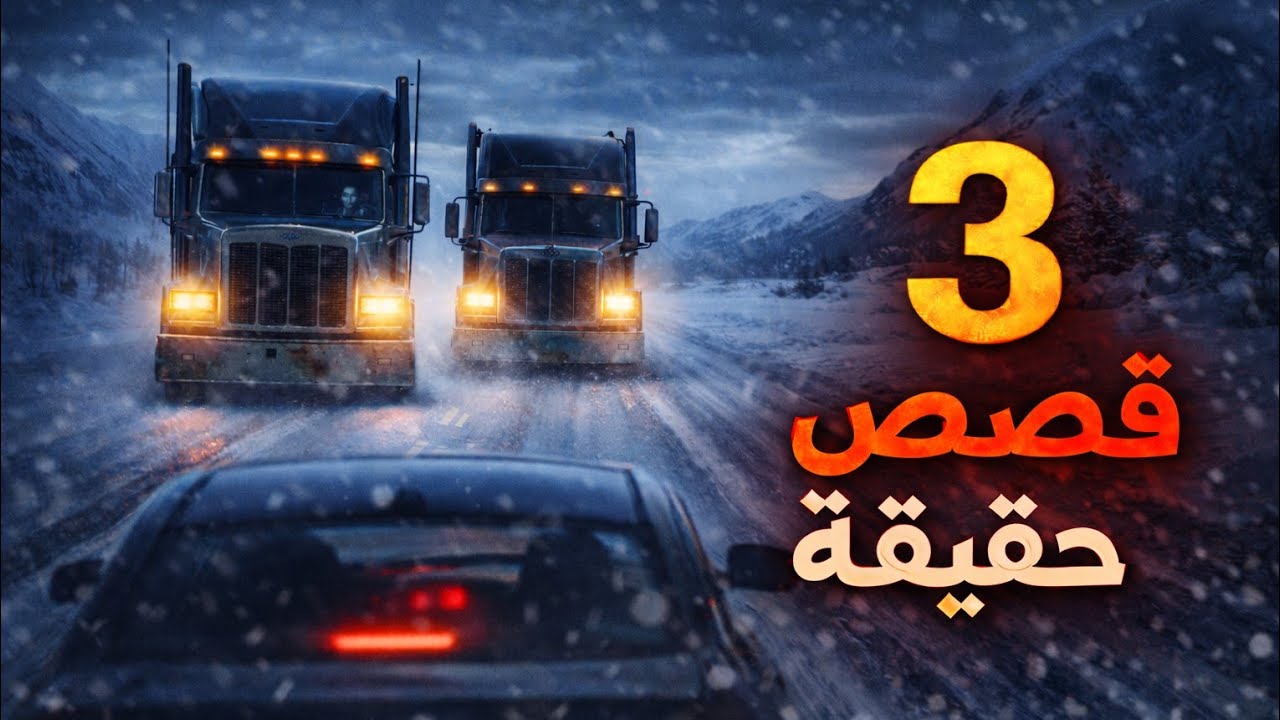 3 قصص حدثت فعلاً على الطرق المظلمة | أسرار الشاحنات التي أرعبت السائقين ليلاً