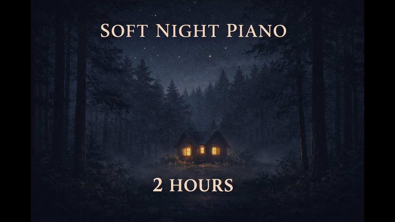 Deep Sleep Music | Soft Night Piano & Forest Ambience (2 Hours) – Under the Moonlight