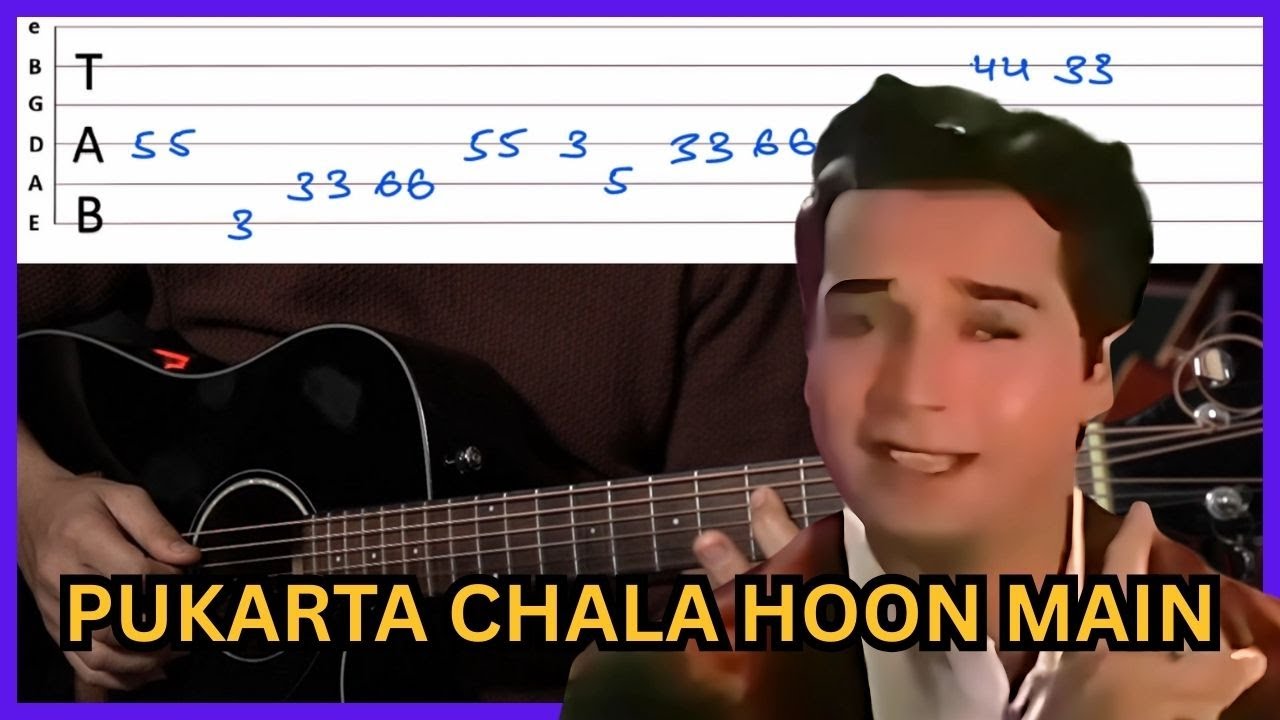 PUKARTA CHALA HOON MAIN | INTRO LESSON | Guitar INTRO Lesson | TVG