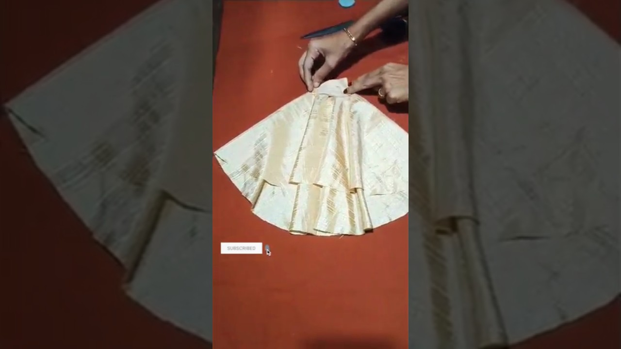 Easy umbrella high low skirt cutting ✂️👗 #bollywood #music #trending #shorts #sewing #trendingshorts