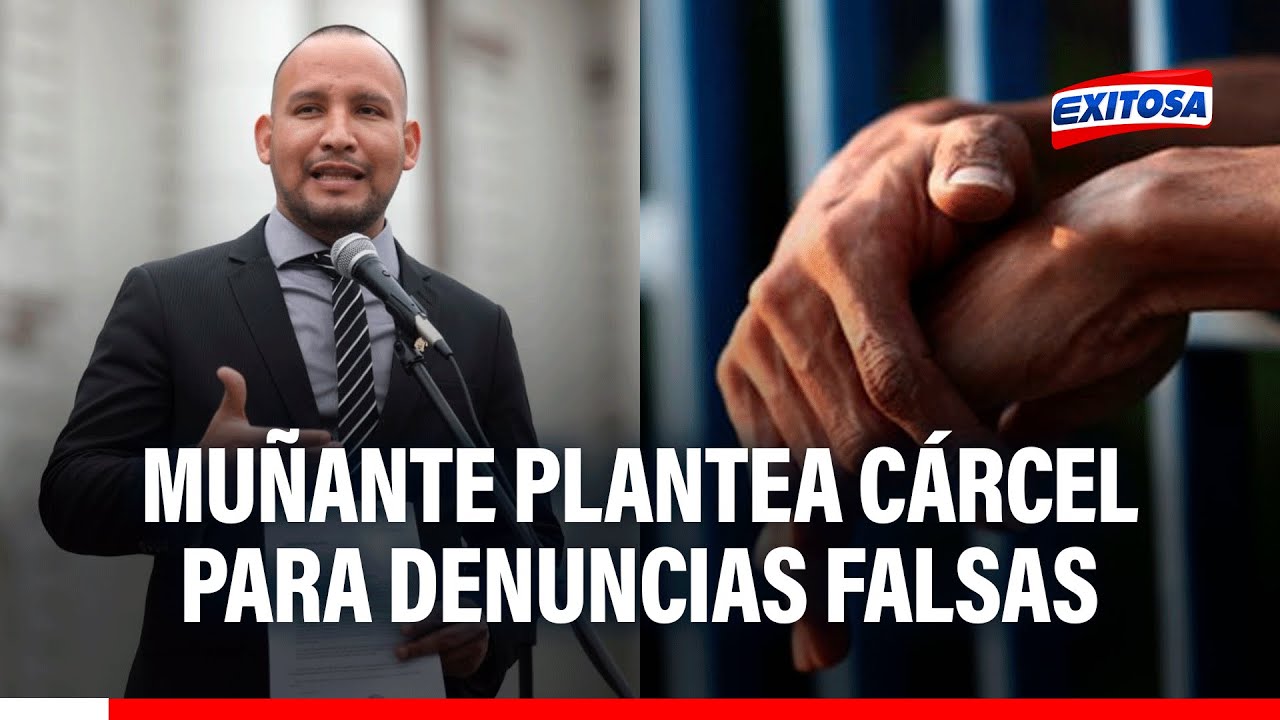 🔴🔵Muñante plantea proyecto de ley para sancionar con cárcel denuncias por violencia familiar