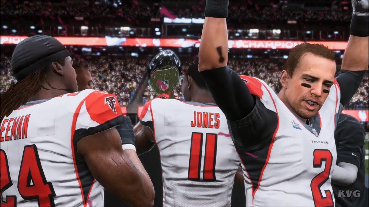 Madden NFL 19 - New England Patriots vs Atlanta Falcons - Superbowl Gameplay (HD) [1080p60FPS]