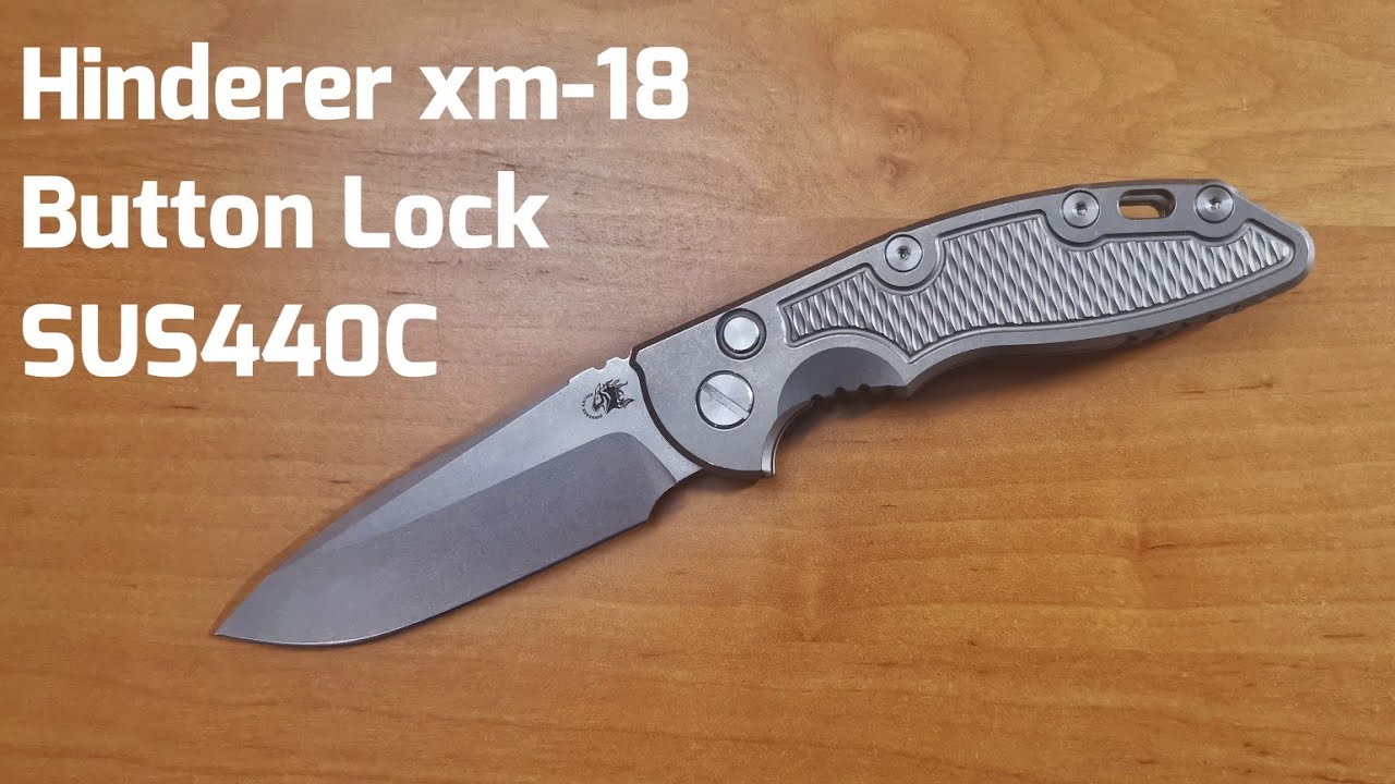 Hinderer xm-18 (реплика) Button Lock SUS440C