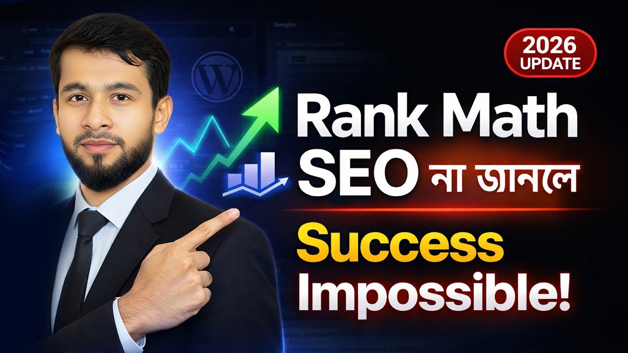 Rank Math SEO Plugin Bangla Tutorial 2026  WordPress এ Install, Setup এবং SEO Friendly Post Guide