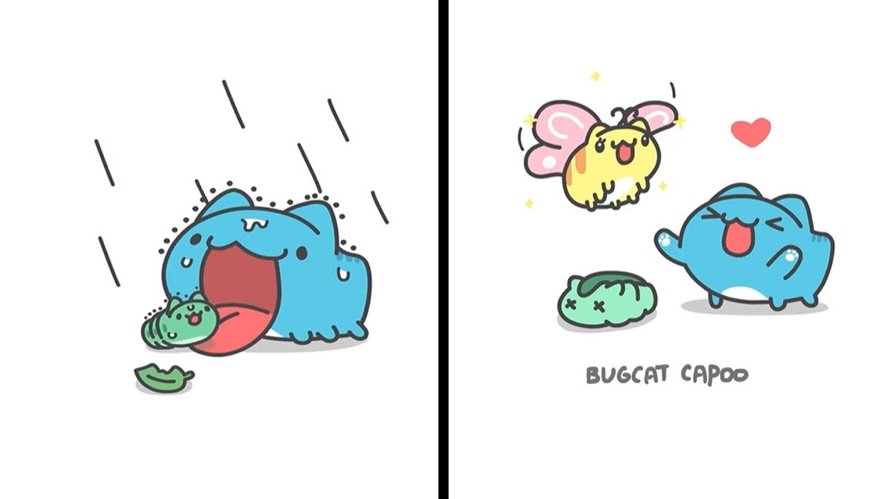 BugCat - Capoo Comics With Cute Ending  || Videos Compilation #93