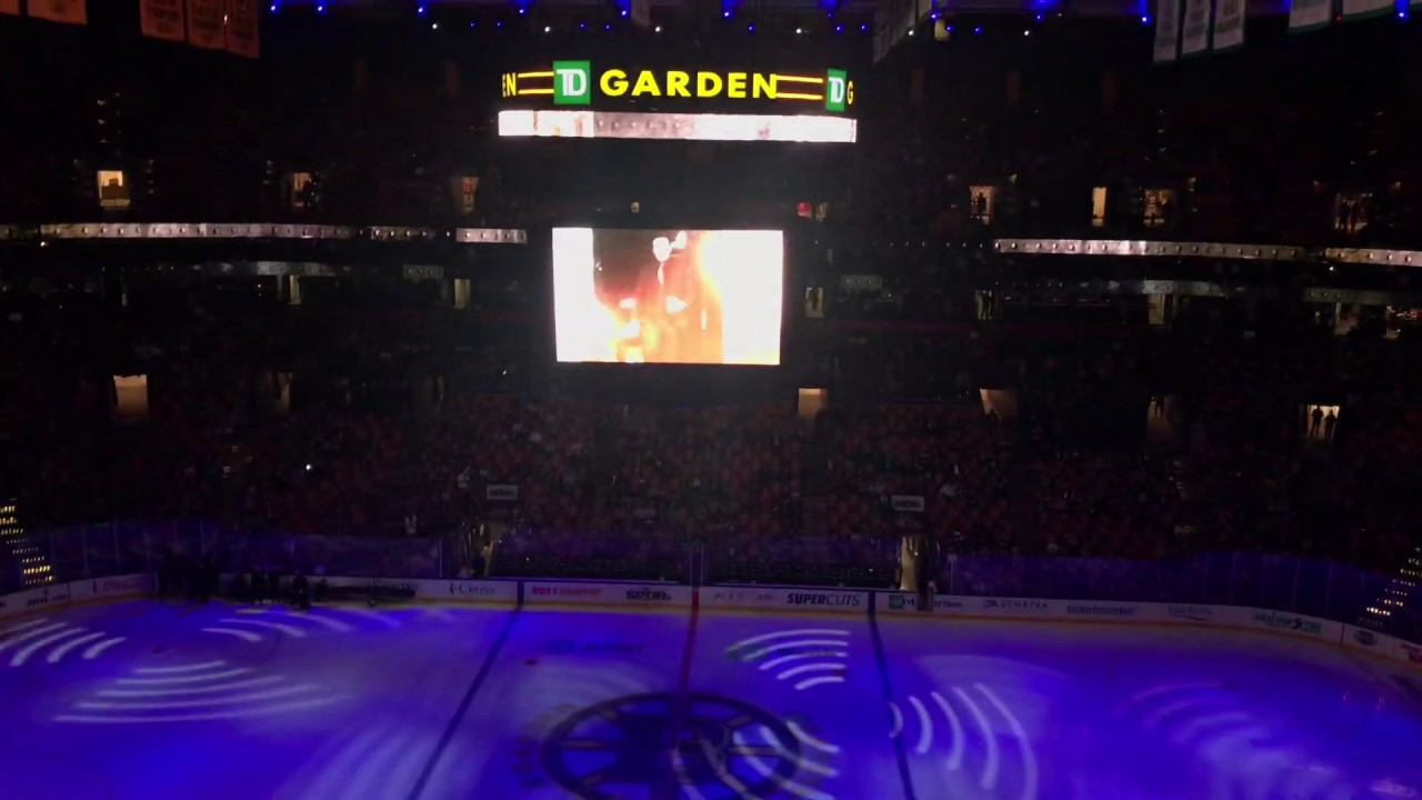 Boston Bruins Intro 2-5-2019 Bergeron 1000th NHL Game