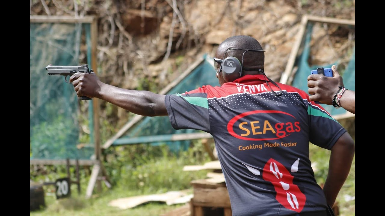 IDPA shooting competition sees special forces and civilians take part in shooting drills at Kirigiti