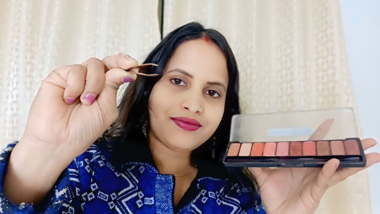 ASMR doing your eyebrows and eye makeup