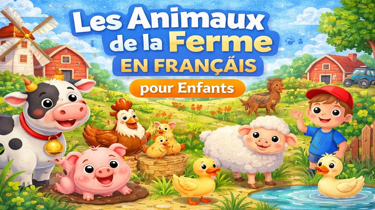 Les Animaux de la Ferme en Français 🐄 | Apprendre les Animaux pour Enfants