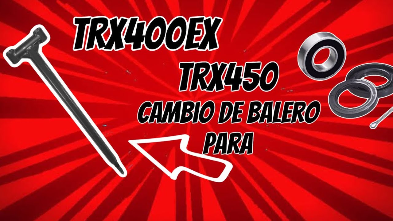 Como cambiar balero de barra de dirección Trx400, Trx450. steeringStem bearing change for Trx400 450