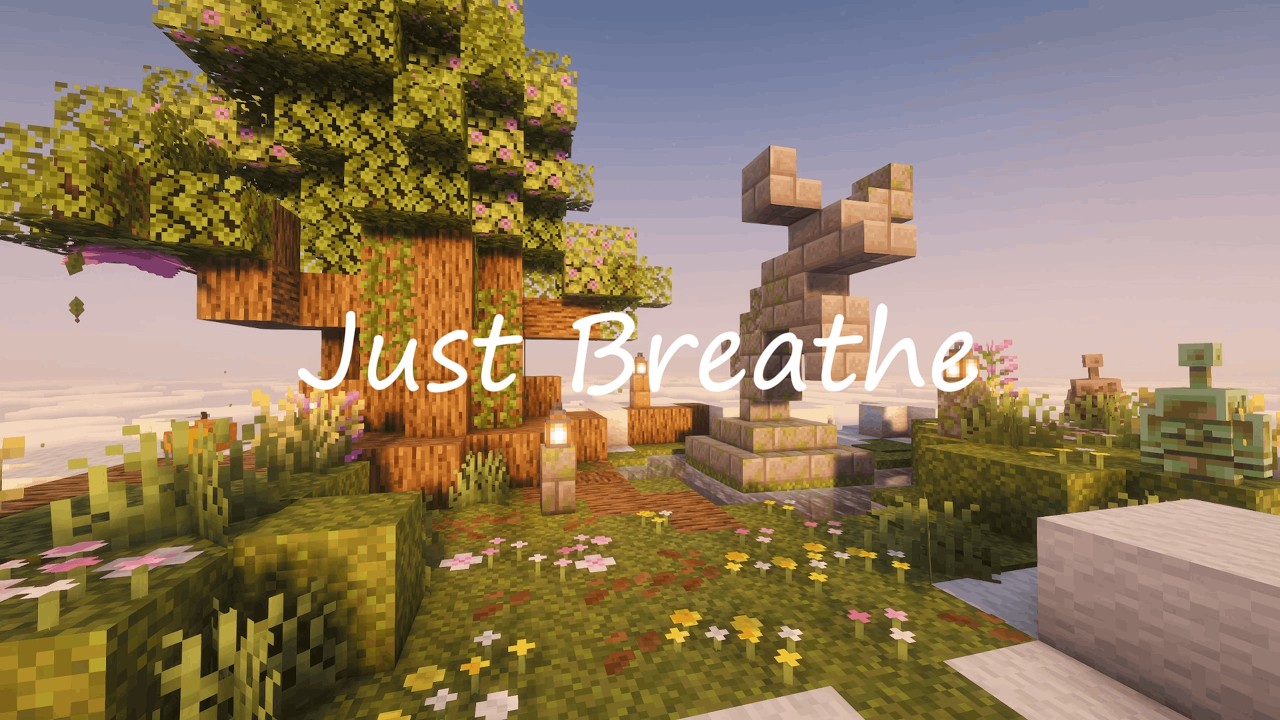 Relaxing Minecraft Ambience 🍃☁️ Cloudtop Haven | Chill, Sleep, Study