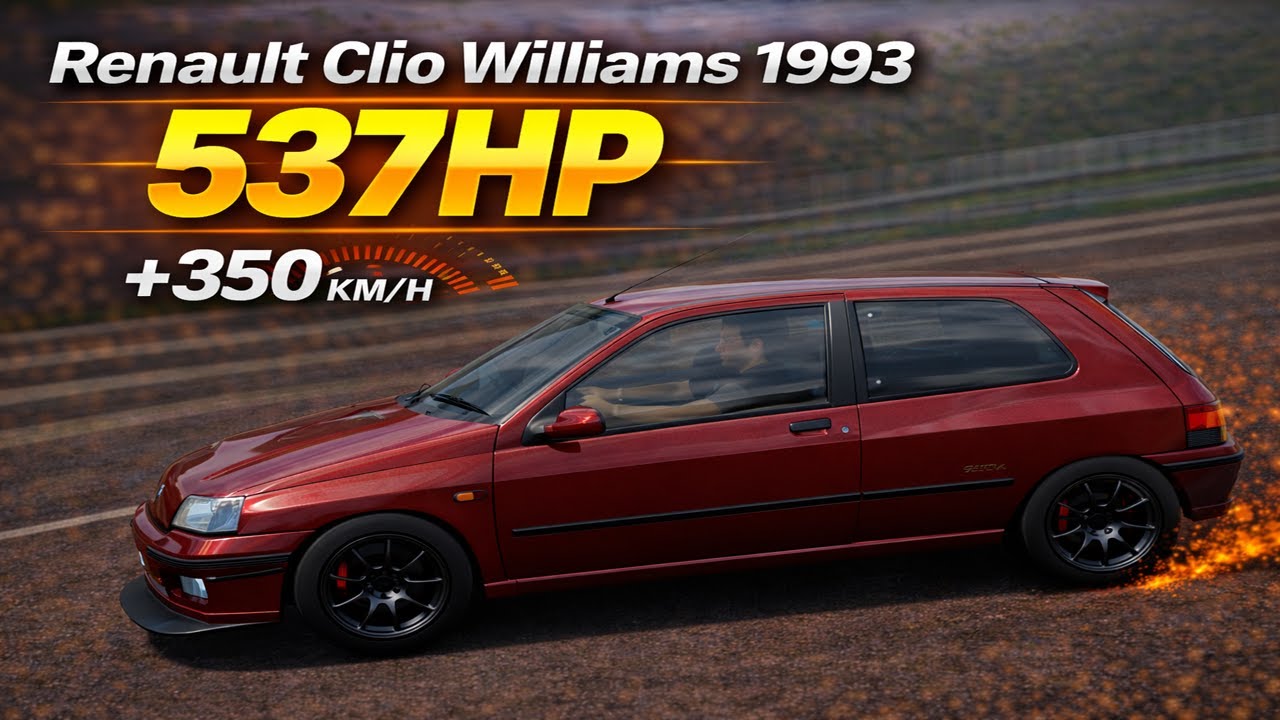 (4K) 537HP Renault Clio Williams 1993 (+350 km/h) - Forza Horizon 5