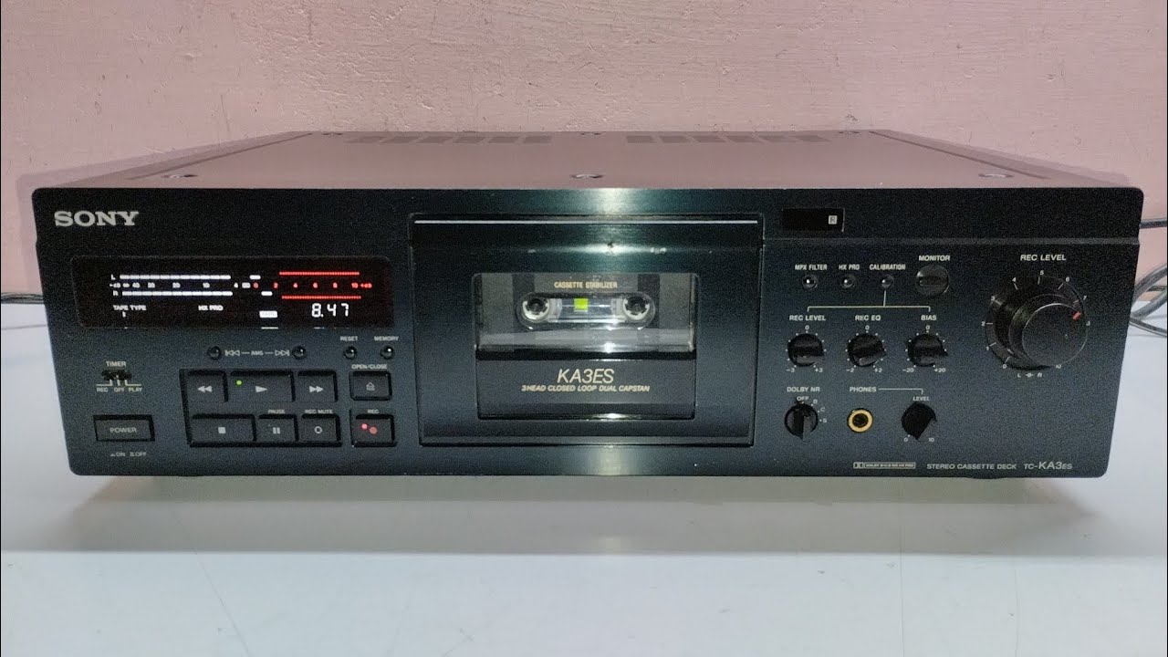 Sony TC-KA3ES 3head Direct Drive Calibration & Recording Demo 