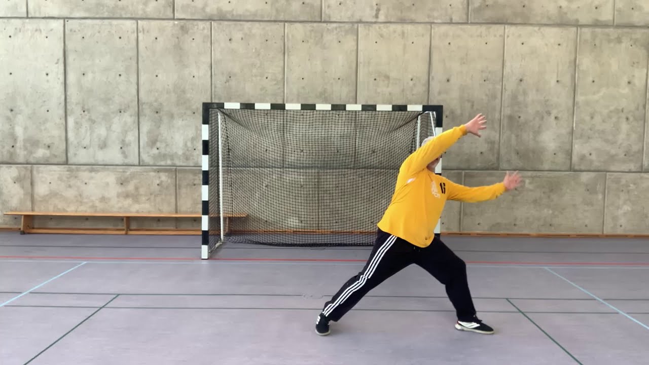Desplazamiento del portero de handball con Alejandro Almaraz