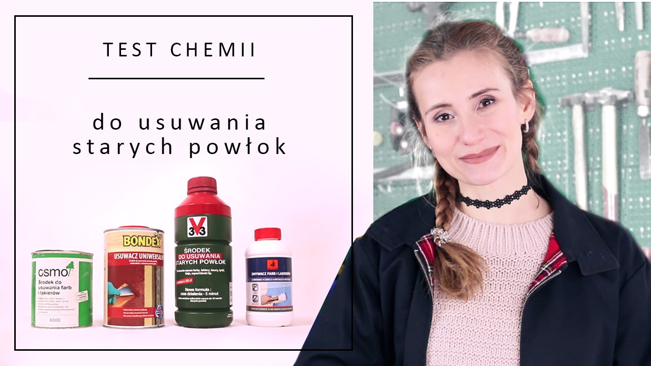 Test środk&oacute;w do usuwania starych powłok  Renowacja mebli  Lekka yt