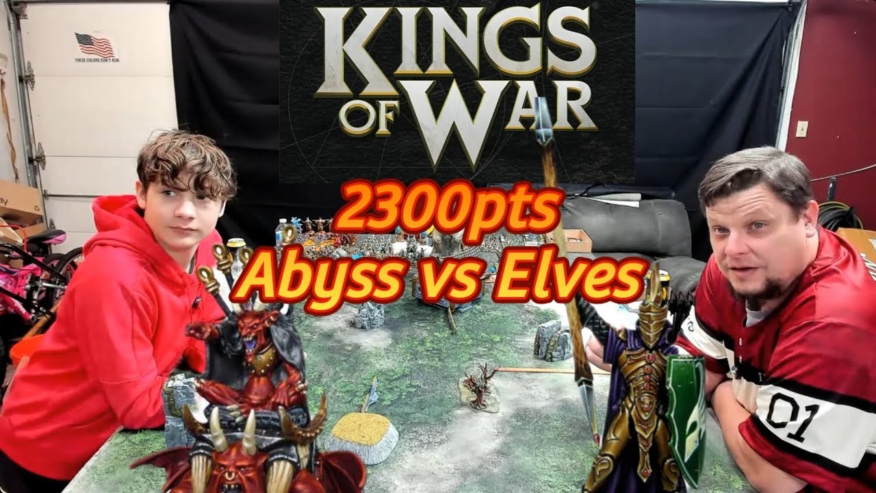 Kings of War 4th Edition Battle Report| Abyss vs Elves | 2300pts | #manticgames