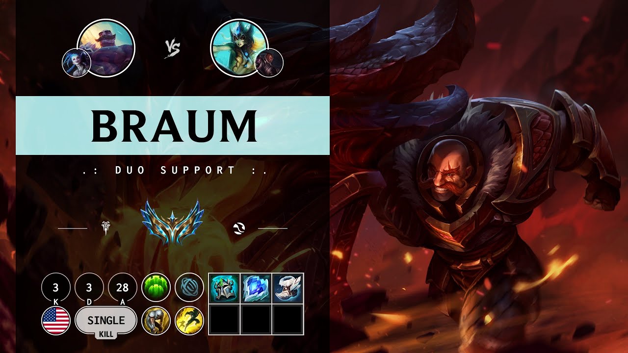 Braum Support vs Nami - NA Challenger Patch 14.9