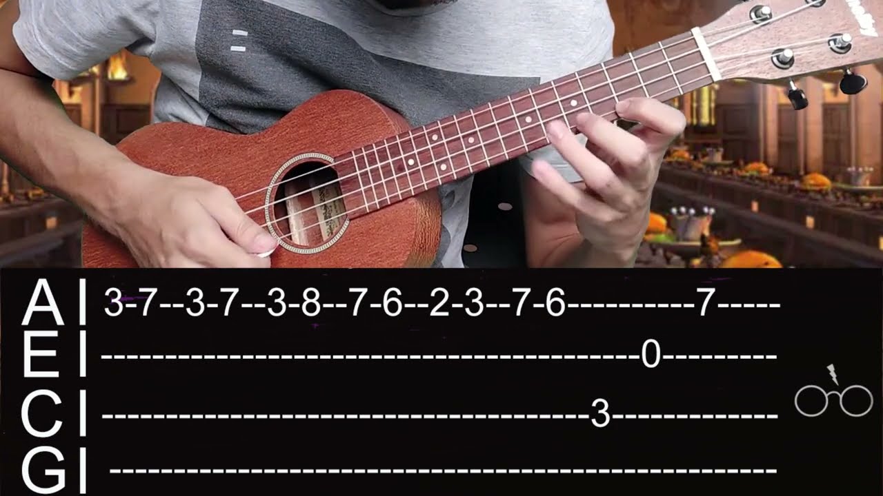 Harry Potter no Ukulele With TABS