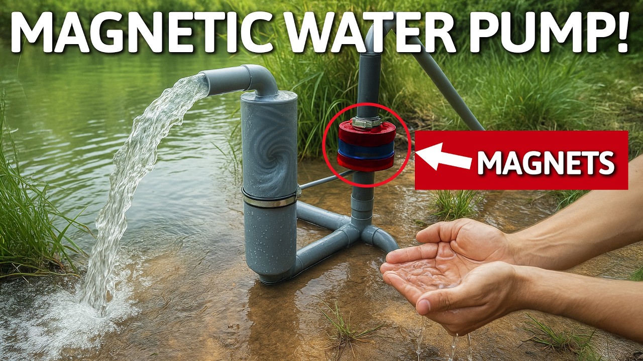 Amazing! How to Make a Water Pump That Works WITHOUT Electricity or Fuel🔥