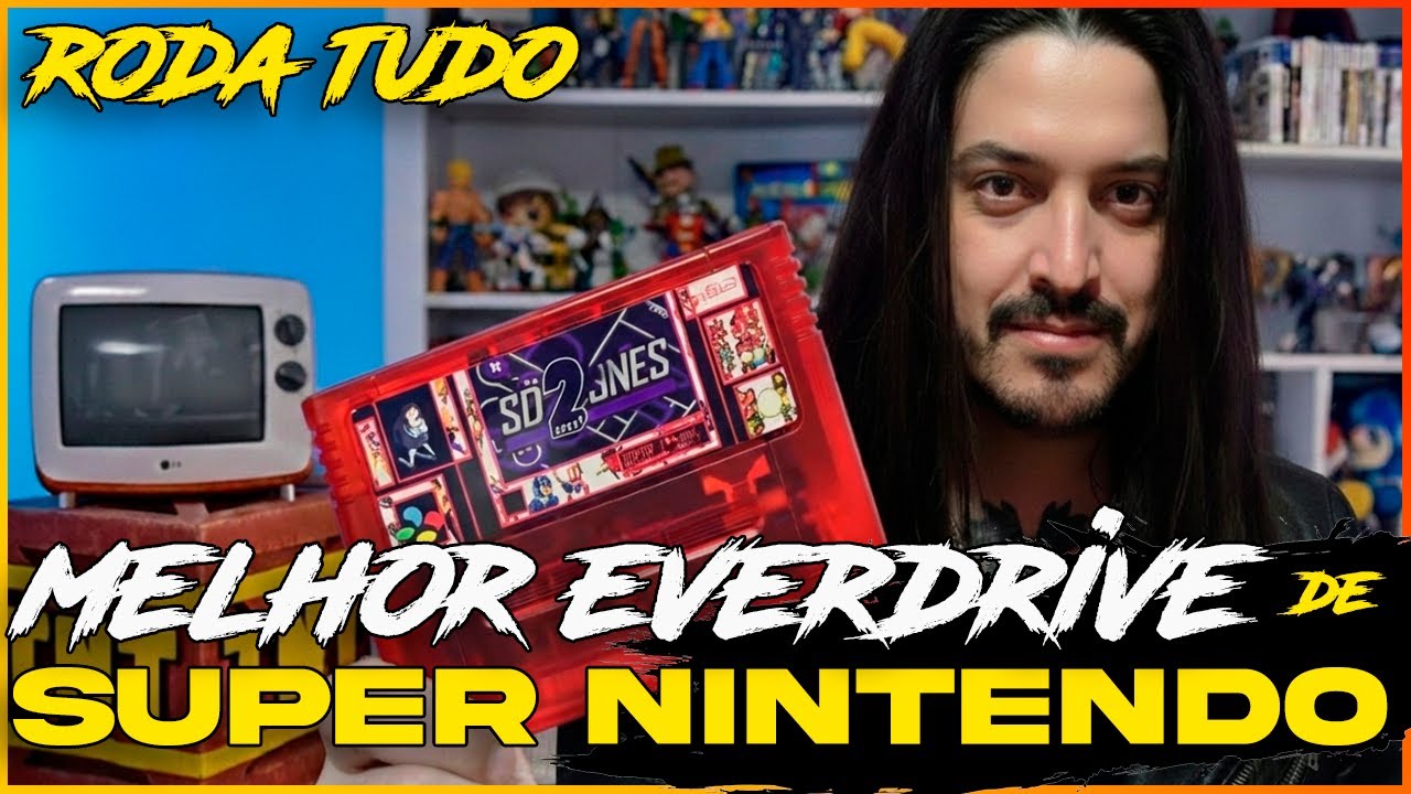RODA TUDO! SD2SNES: O MELHOR EverDrive  do Super Nintendo | Roda 100% dos Jogos + Saves e Cheats