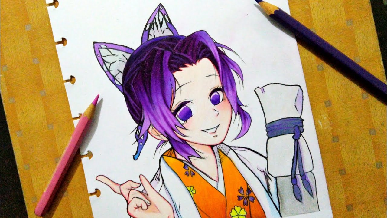 Drawing Shinobu Kocho (Demon Slayer) | Kuroito