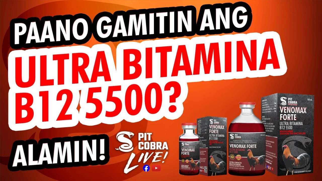 Paano Gamitin ang ULTRA BITAMINA B12 5500? | Pit Cobra Live #Subscribe