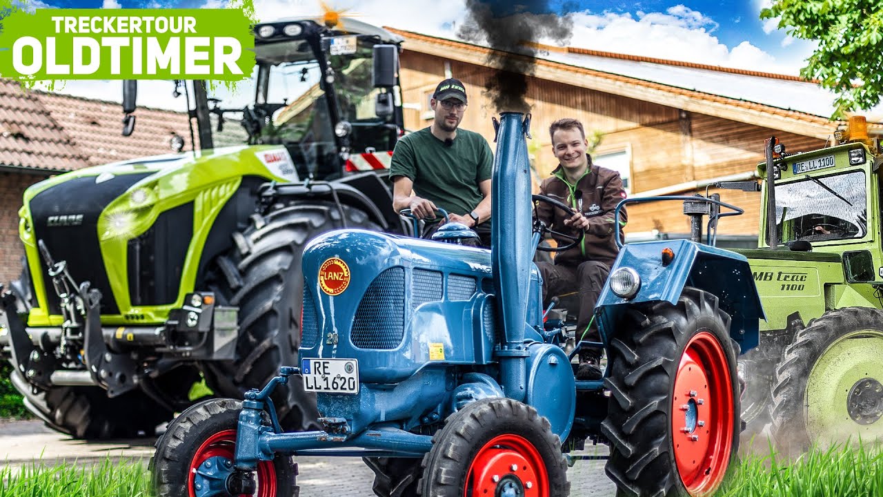 Action auf dem Acker: XERION, MB Trac und Oldtimer im Einsatz bei Hof Sanders | TRECKERTOUR TAG 2