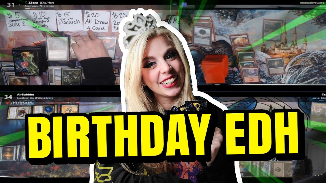 EDH Game Replay: ZBexx's Charity Birthday Stream ft Emma Skyeward, Taalia Vess & Air Bubbles Cosplay