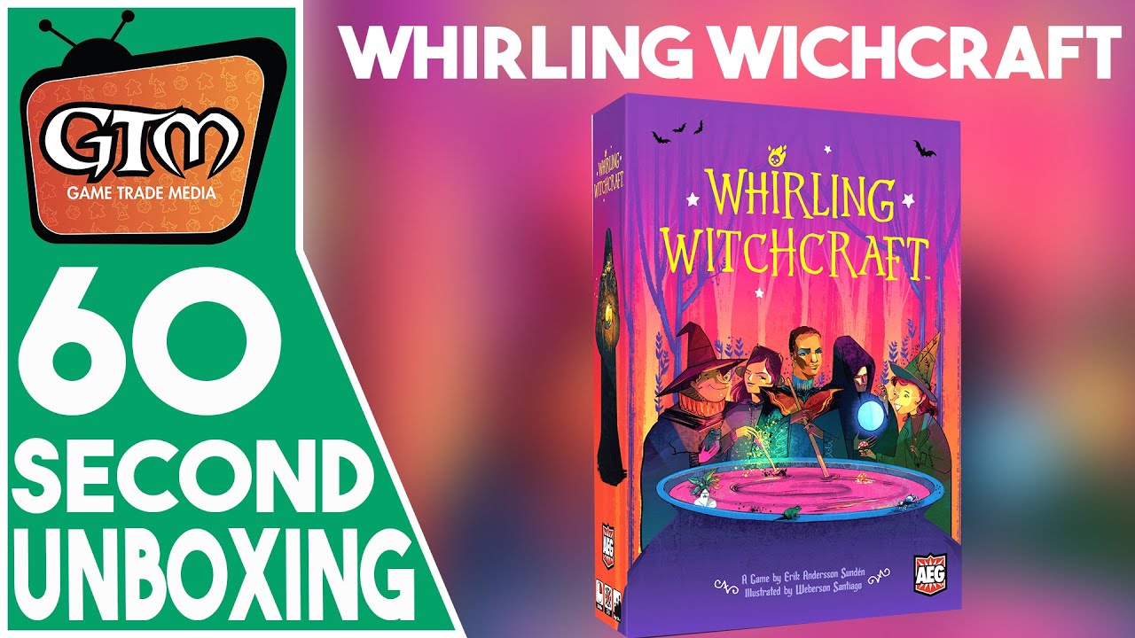 Whirling Witchcraft by AEG | Game Trade Minute | (A 60 Second #Tabletopgaming Snapshot)