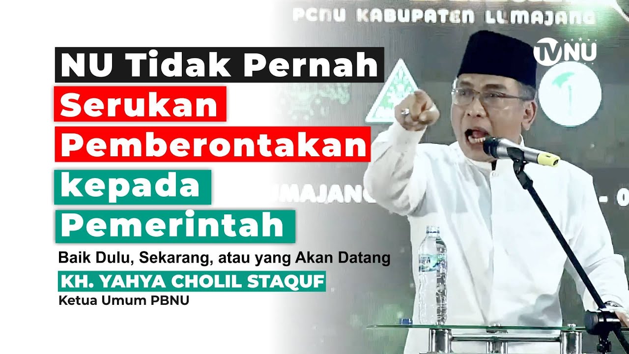 Gus Yahya: NU Tidak Pernah Menyerukan Pemberontakan
