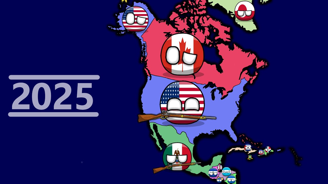 History of USA (1492-2025) Countryballs