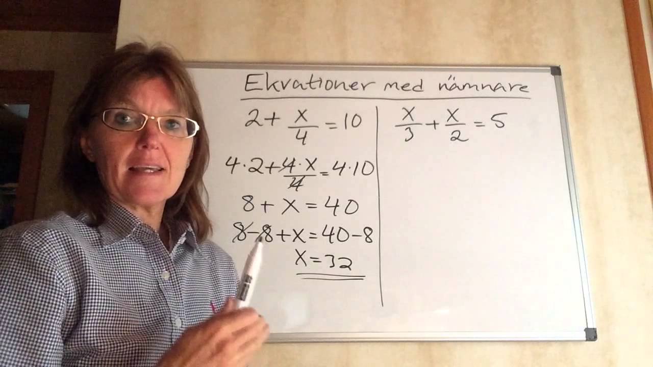 Ekvationer med nämnare