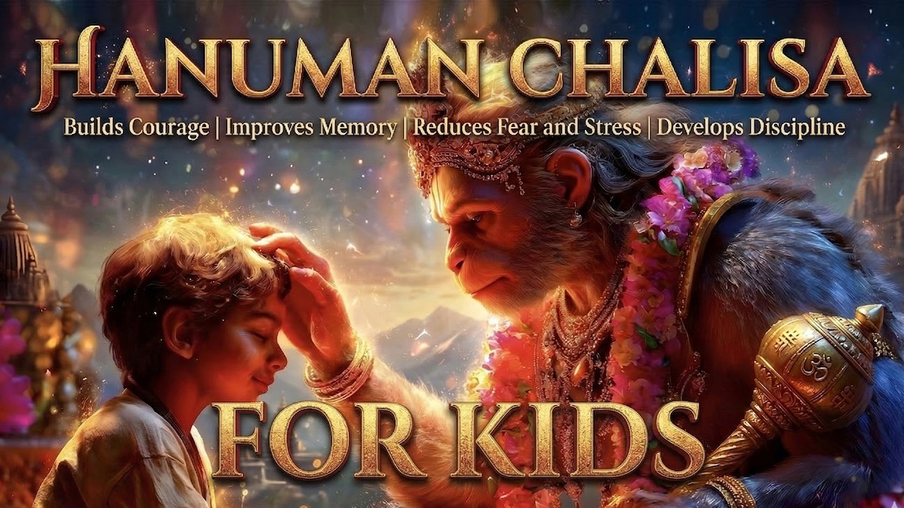 Hanuman Chalisa for Kids | Learn with Devotion | Kailash Raaga Presents