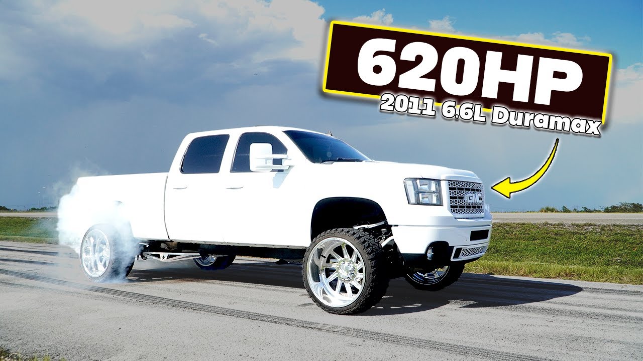 Тюнингованный двигатель Duramax 2011 года мощностью 620 л.с. на дисках RIPS 24x14!
