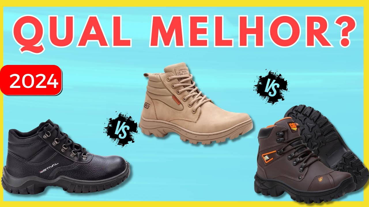 💠TOP 3 Melhores BOTAS DE SEGURANÇA COM CA | Qual a Melhor Bota de Segurança em 2024?