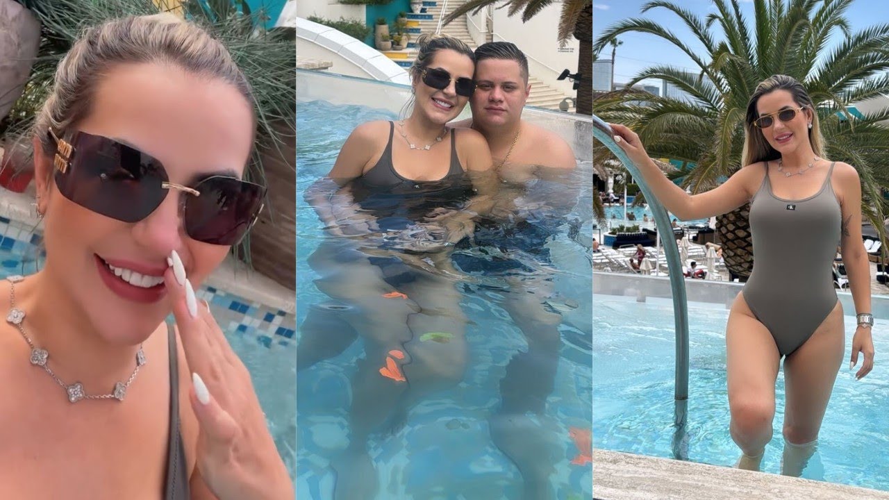 ENTROU UM BOY GATO NA PISCINA DE LAS VEGAS - NEVADA | DEOLANE BEZERRA
