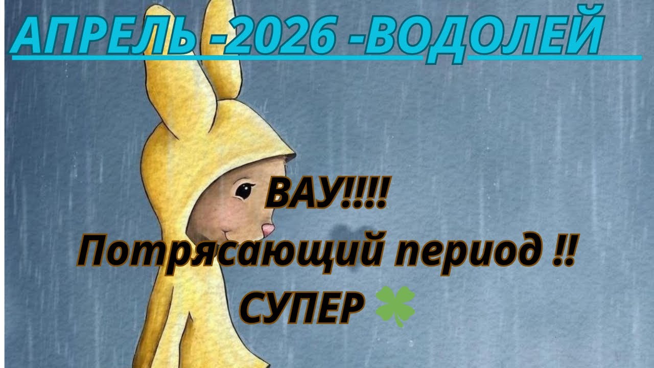 ВОДОЛЕЙ ♒️ ТАРО ПРОГНОЗ АПРЕЛЬ /2026 от Alisa Belial.