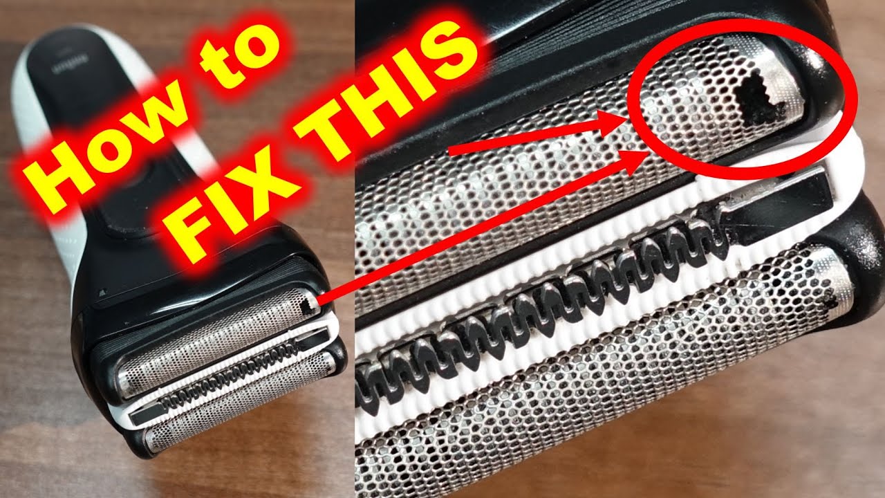 How to fix the blade of a foil shaver (shaver cutter head)