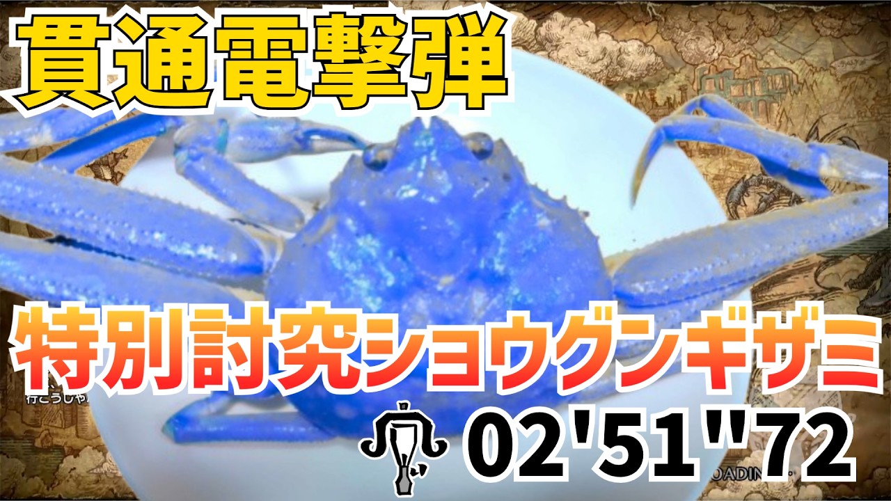 【MHR:SB Switch】特別討究ショウグンギザミ 02'51''72 ライトボウガン ソロ / Special Investigation : Shogun Ceanataur LBG Solo