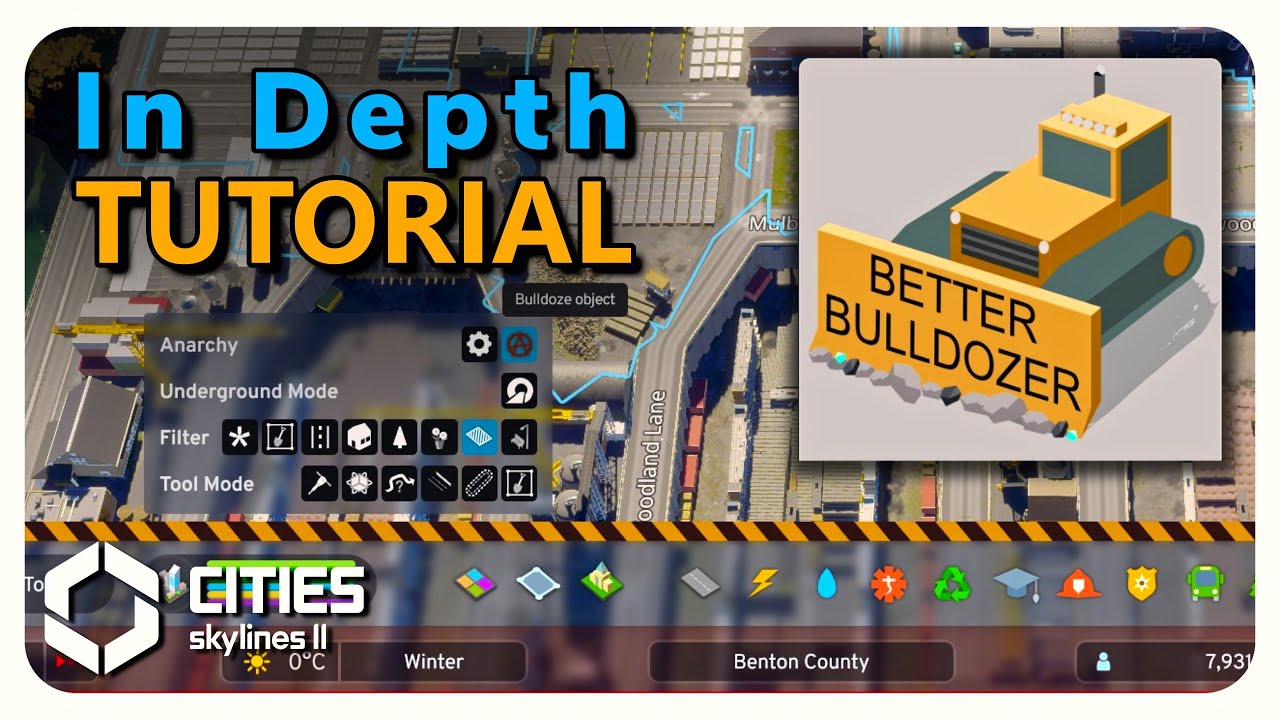 BetterBulldozer Mod Breakdown for Cities Skylines 2!!