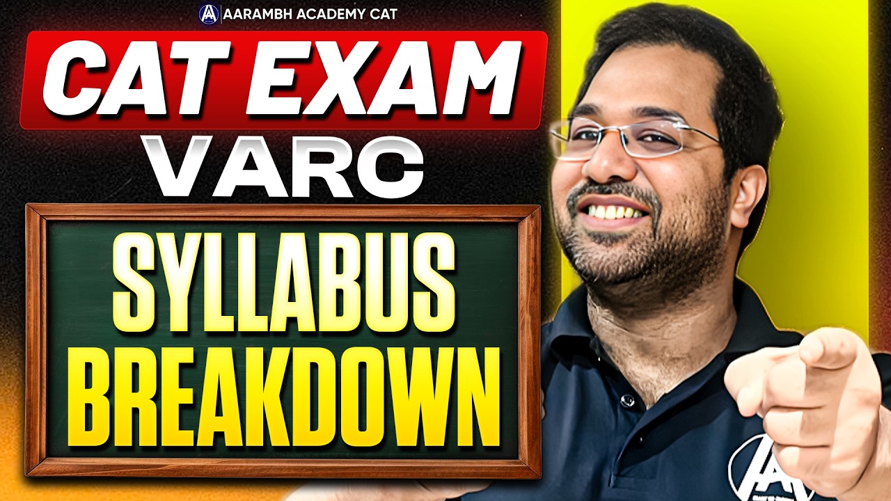 CAT 2026 VARC Syllabus | Complete Breakdown | Lokesh Sharma
