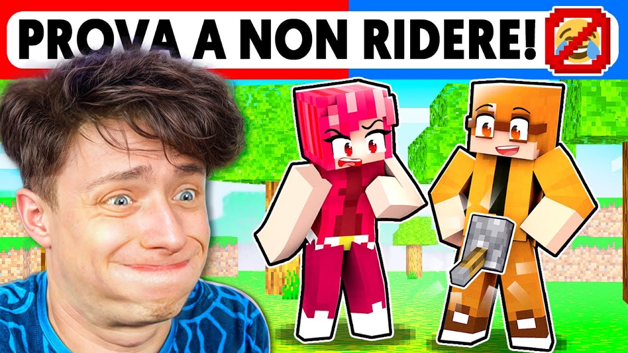 MINECRAFT PROVA A NON RIDERE LIVELLO DIFFICILE...