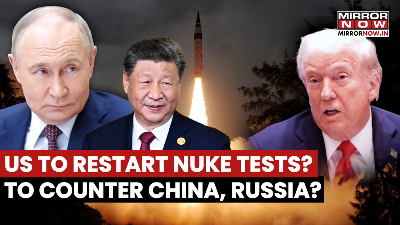 US To Restart Nuclear Tests Soon? Trump To Counter China, Russia's Alleged 'Low-Yield' Test | Watch