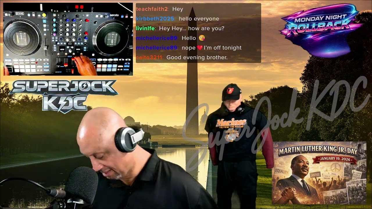 MLK Jr Day - Monday Night Rollback 01-19-26 show Old Skool R&B Rewind with SuperJock KDC