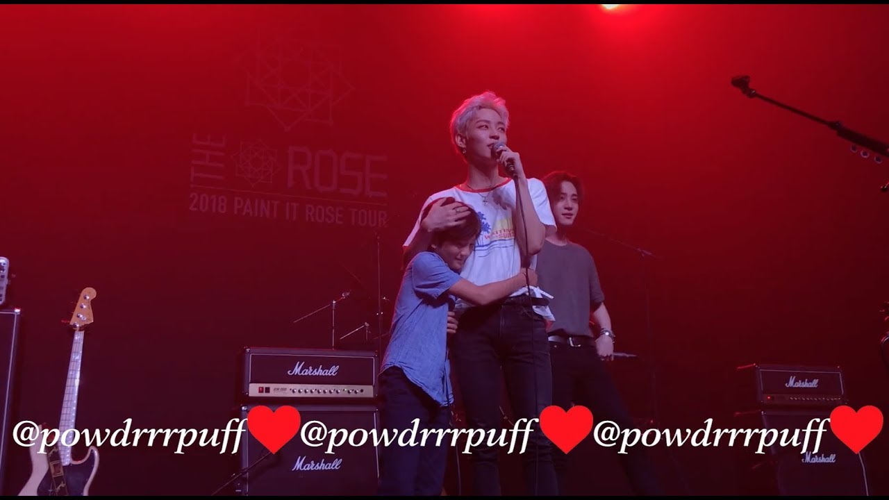 HD FANCAM - The Rose (더 로즈) - WOOSUNG'S BROTHER AJ - Paint It Rose Tour - 180601 Los Angeles