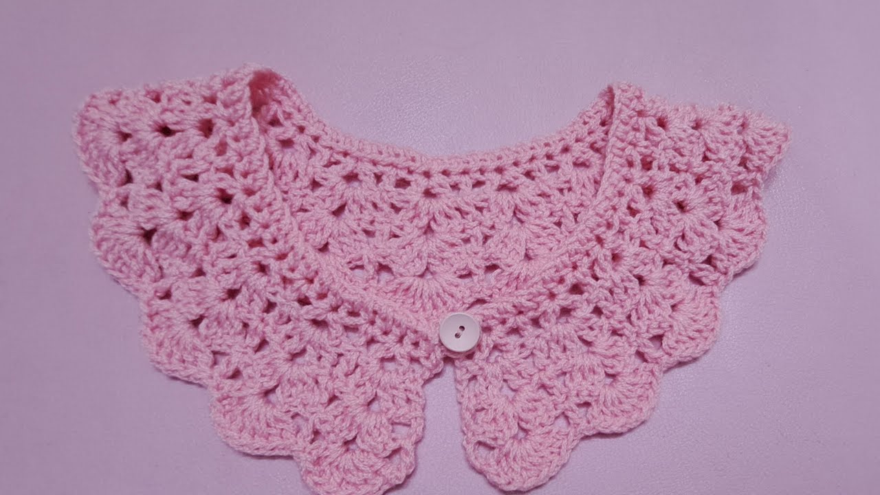 Crochet collar 1                  یقه قلاببافی ۱